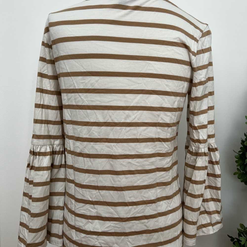 Banana Republic striped flair sleeve blouse - Picture 2 of 4